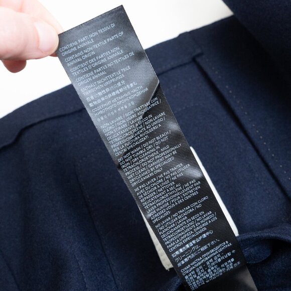 ELEVENTY Sports Jacket Navy Wool Coat Elbow Patch Two Button Blazer US 40 EU 50 - Picture 14 of 15